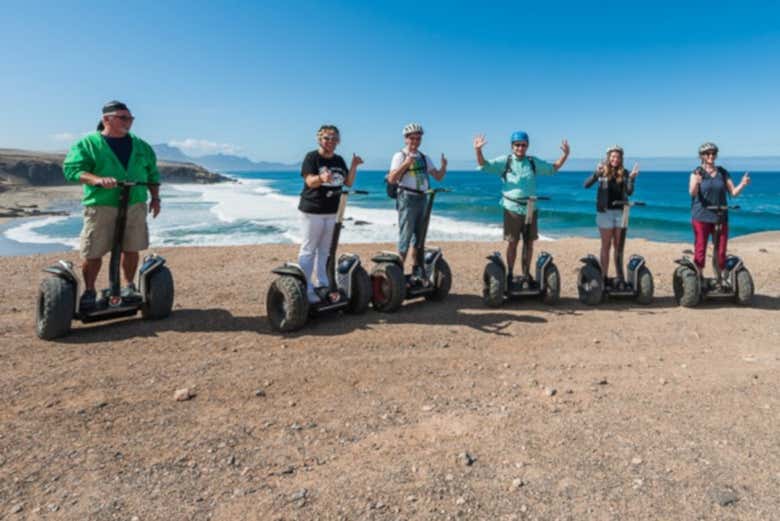 Pilotando los segways por el sur de Fuerteventura