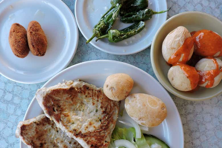 Degustación de productos majoreros