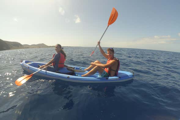 Tour de kayak + Snorkel en Fuerteventura
