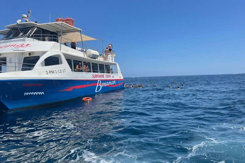 Navegando hacia la isla de Portitxol