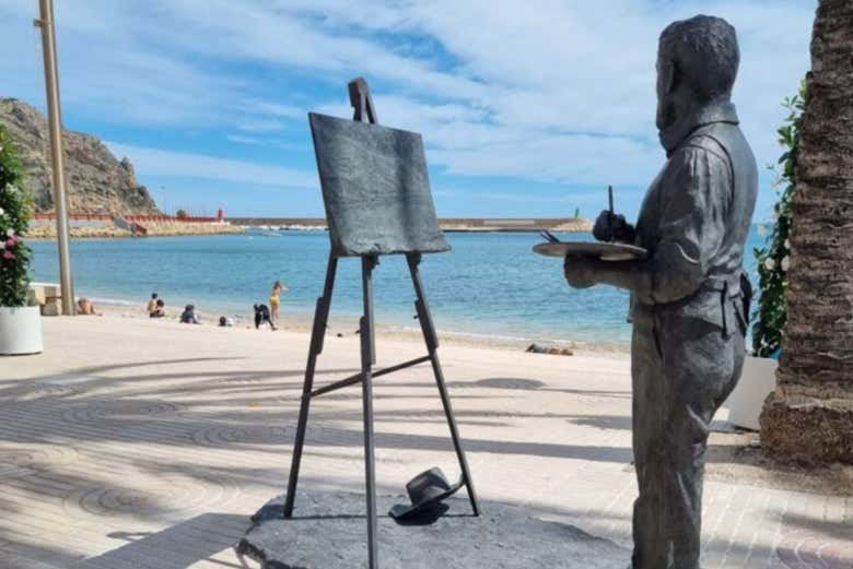 Escultura a Joaquín Sorolla en Jávea