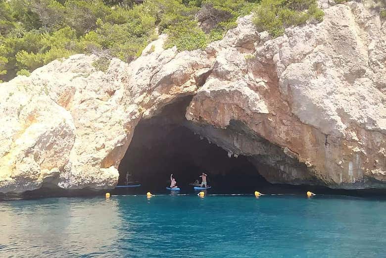 Paddle dans les grottes marines de Jávea