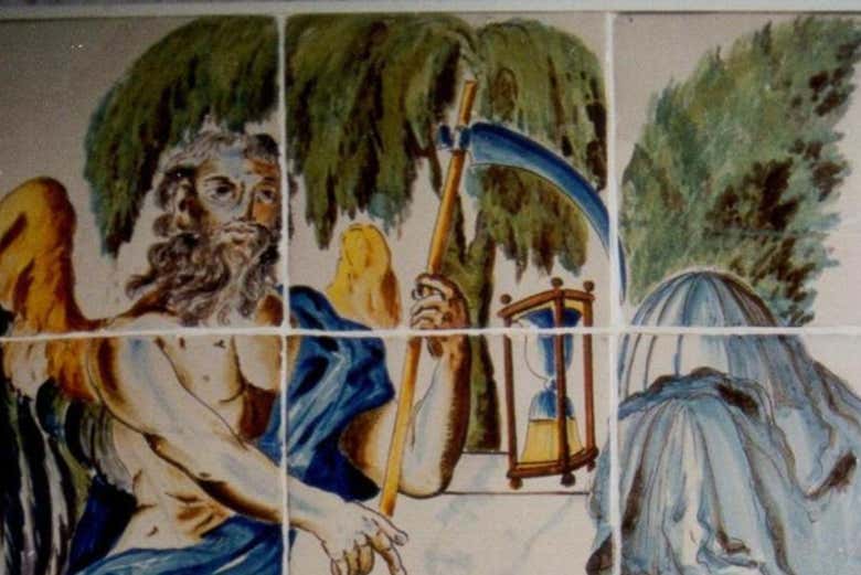 Una imagen de un cristo llena de misterios