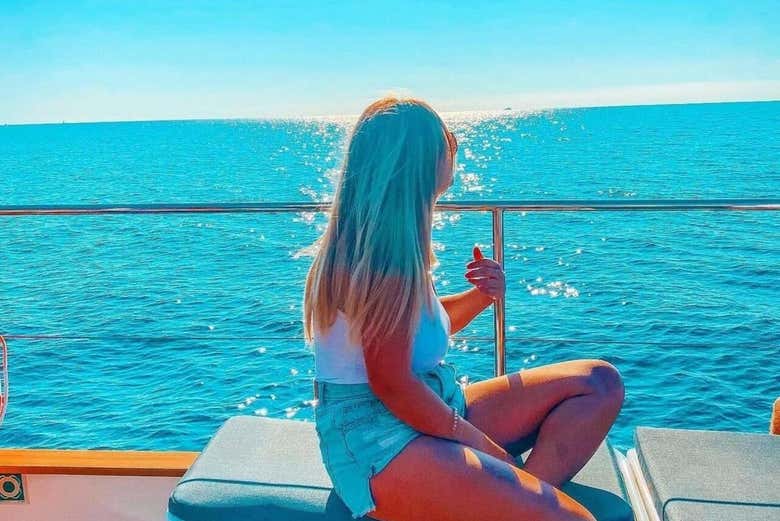 Enjoy a relaxing day at sea