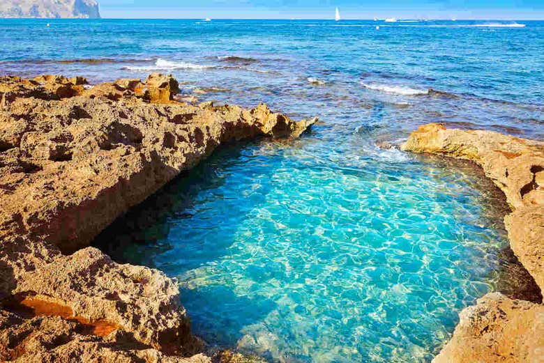 The crystal ocean waters of Xabia