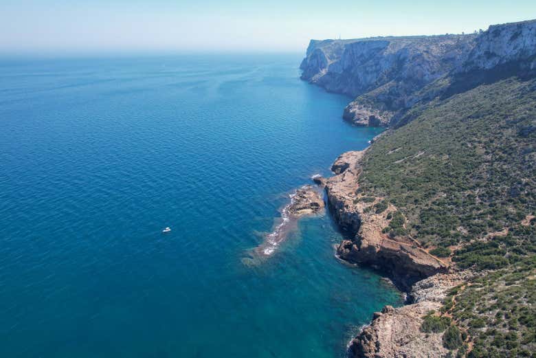 Il paesaggio di Jávea visto dall'alto