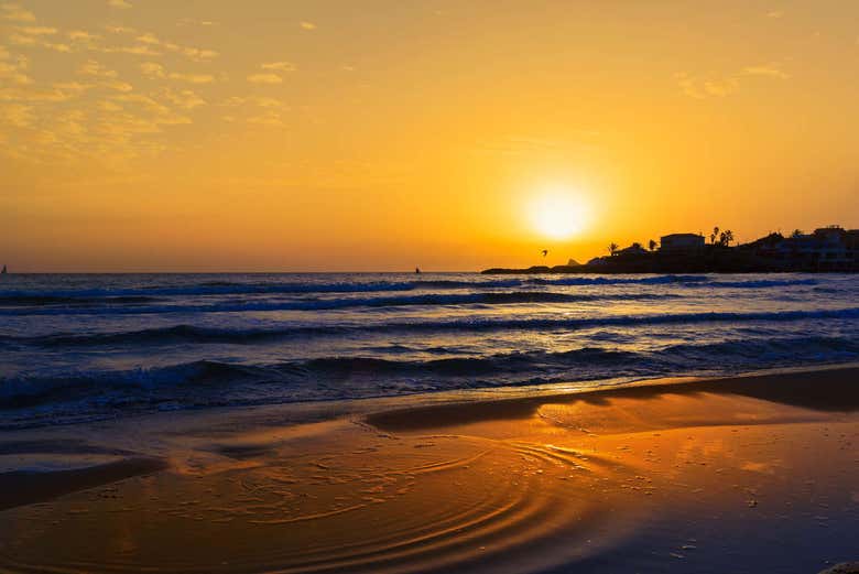 Côte de Javea au coucher du soleil
