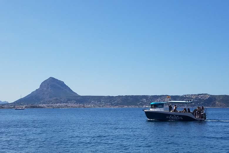 Cruising along the coastline of Jávea