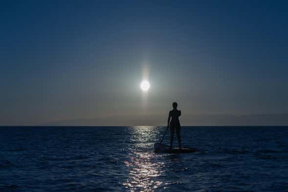 Paddle surf noturno em Jávea