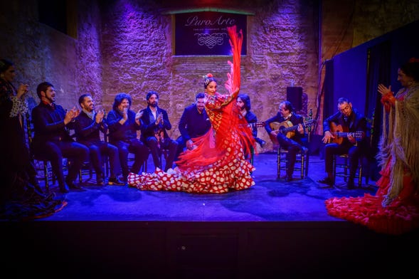 Spectacle de flamenco au tablao Puro Arte