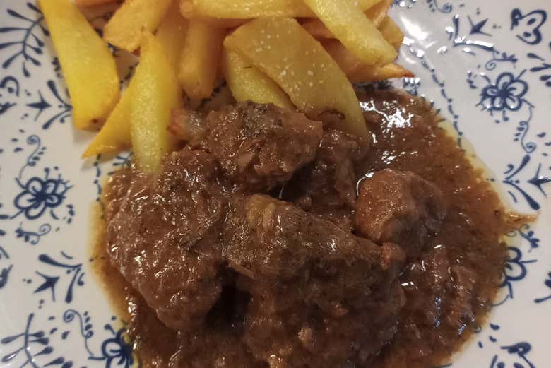 L'un des plats du menu