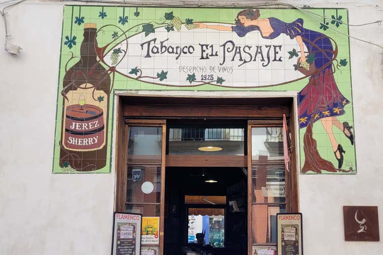 Insegna del tabanco El Pasaje