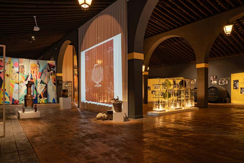 Interior do museu da adega