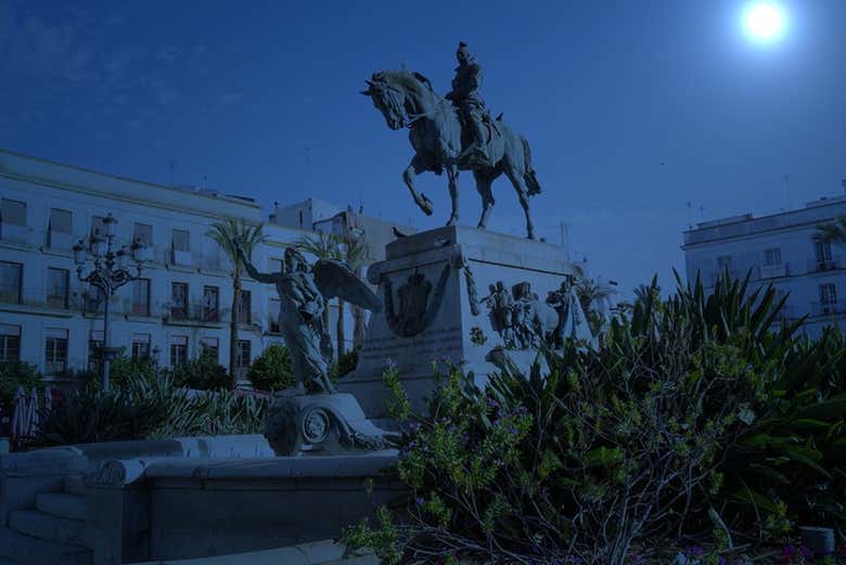 Jerez de la Frontera à la tombée de la nuit
