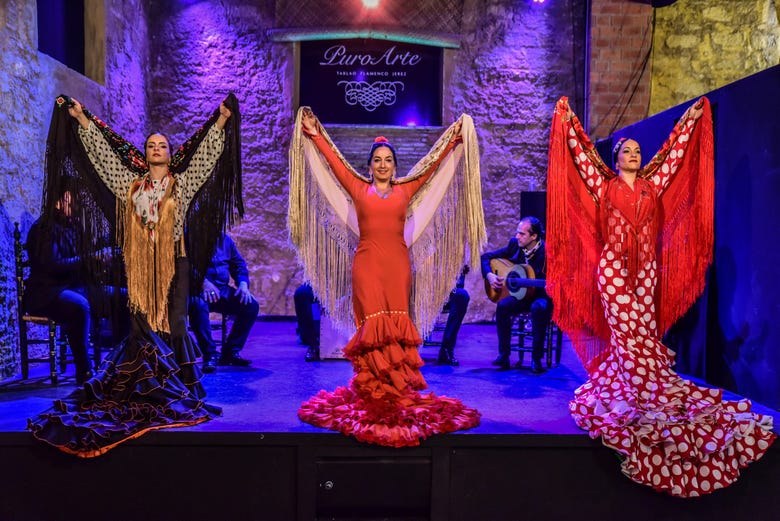 Spettacolo al tablao flamenco Puro Arte
