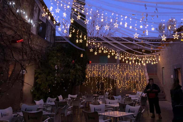 Les installations lumineuses de la ferme de La Manreana
