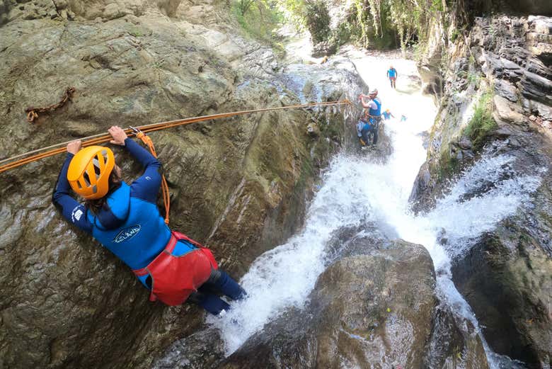 Faites du rappel sur une cascade