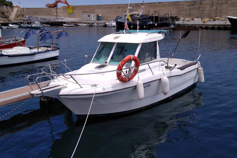 Our boat for the activity