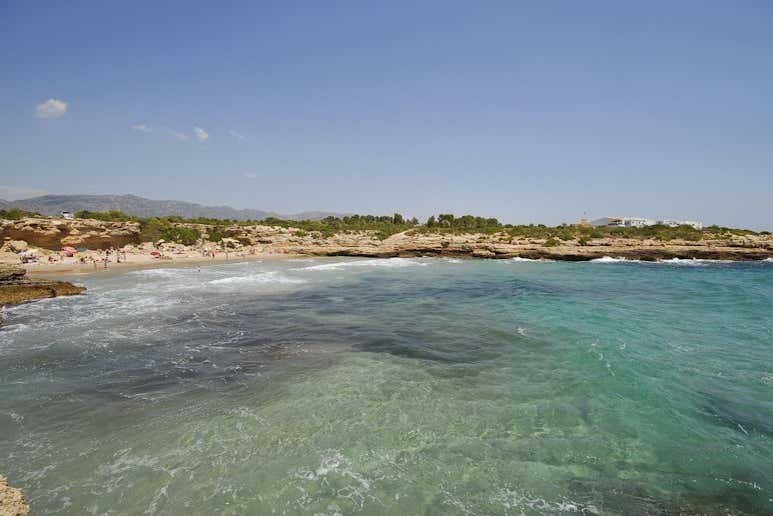 Paddling along La Ametlla de Mar's coastline