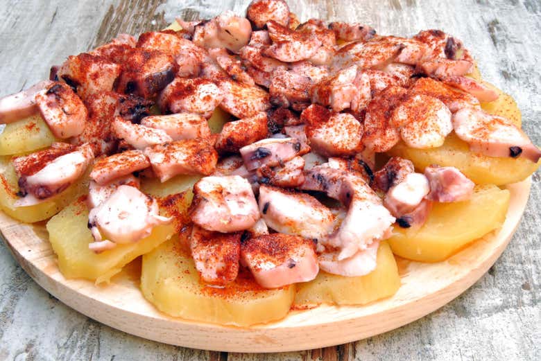 Plato de pulpo gallego