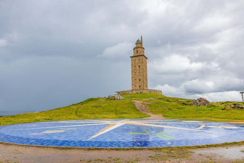 Place avec la rose des vents