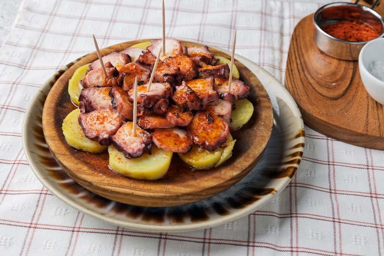 Tapa de pulpo gallego