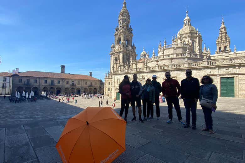 Visitando la icónica plaza del Obradoiro
