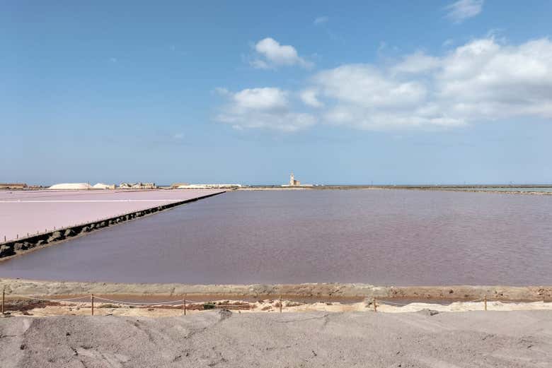 Vistas de las salinas de Cabo de Gata