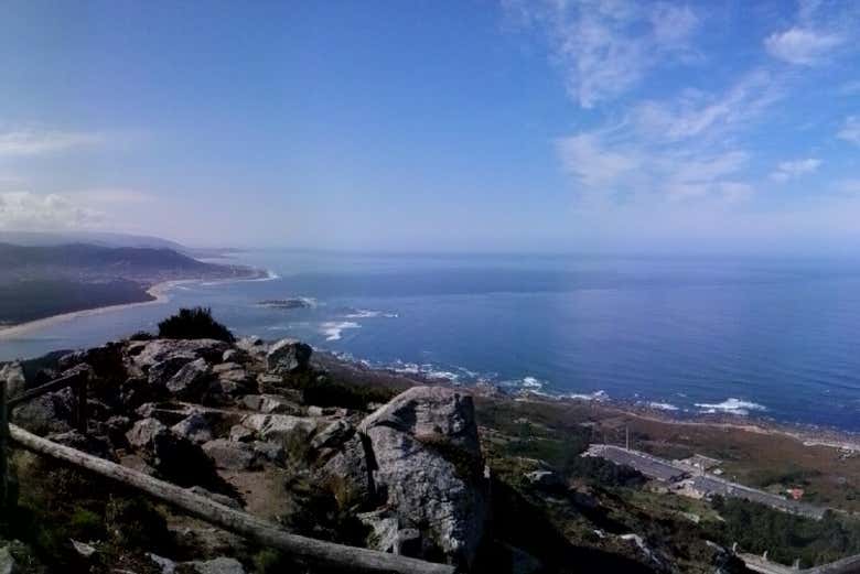 Vista do castro de Santa Tecla