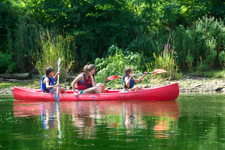 Niños disfrutando del tour