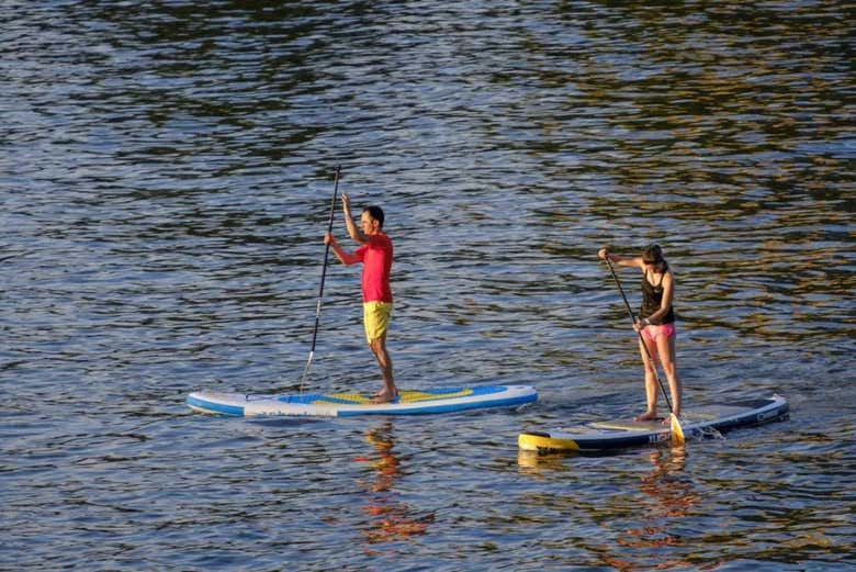 Haciendo paddle surf por La Herradura