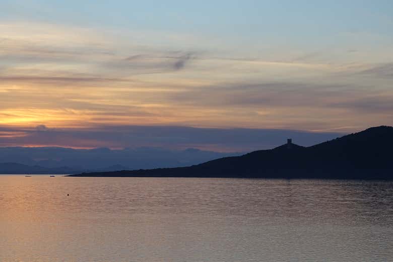 Baron Island at sunset