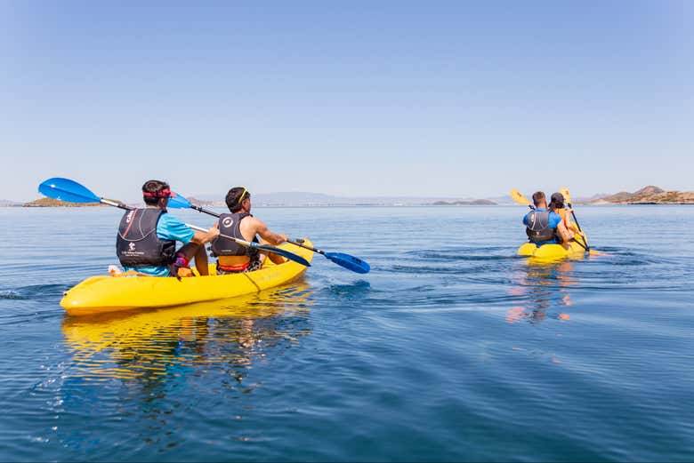 Recorreréis en kayak las tranquilas aguas del Mar Menor