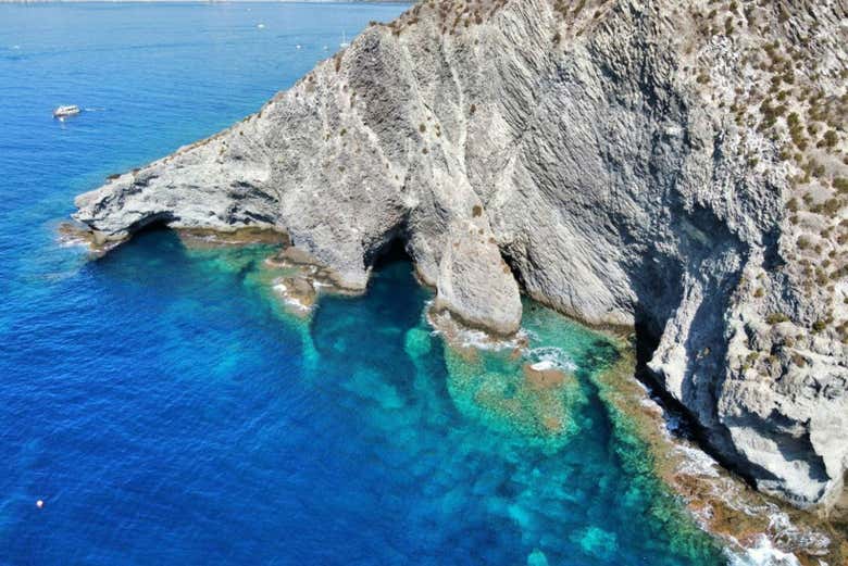 Cara sur de la Isla Grosa