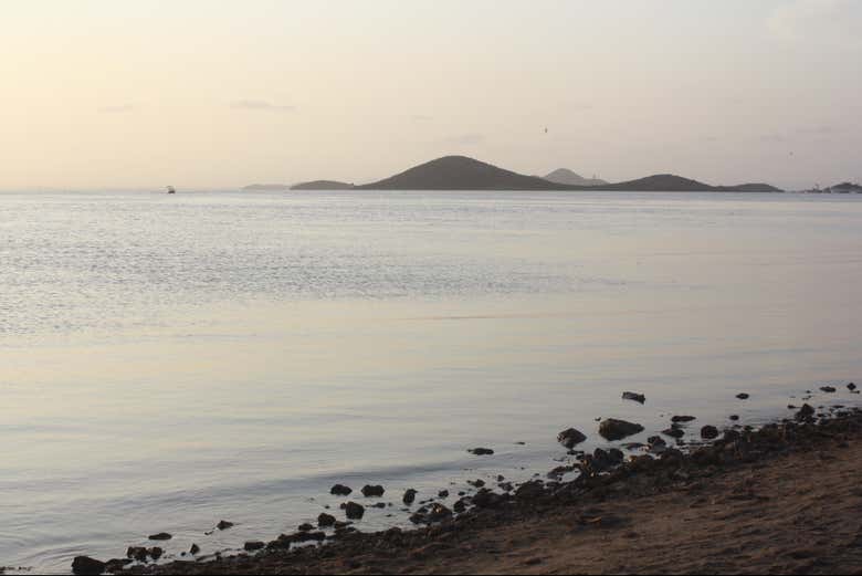 Vistas de la isla del Ciervo, en el Mar Menor