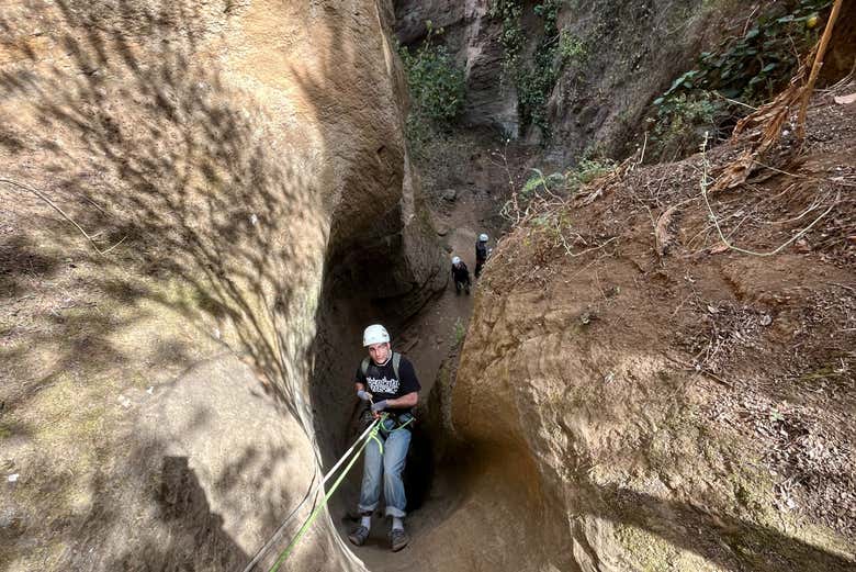 Facendo torrentismo nella gola