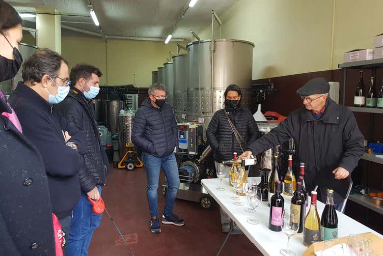 Exploring a winery