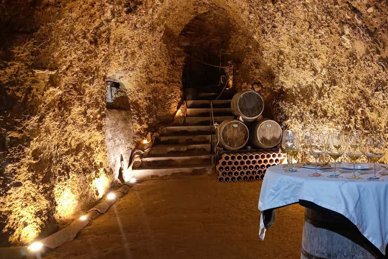Intérieur de la bodega Dorretxe
