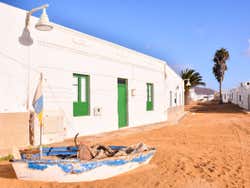 Typical houses in La Graciosa