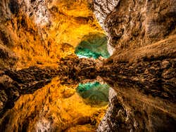 Lake at the Cueva de los Verdes