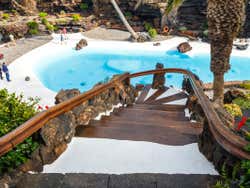 Entrance to the pool at Jameos del Agua