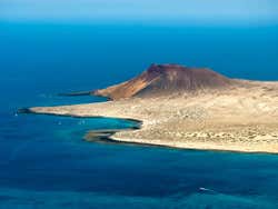 Bird's eye view of La Graciosa