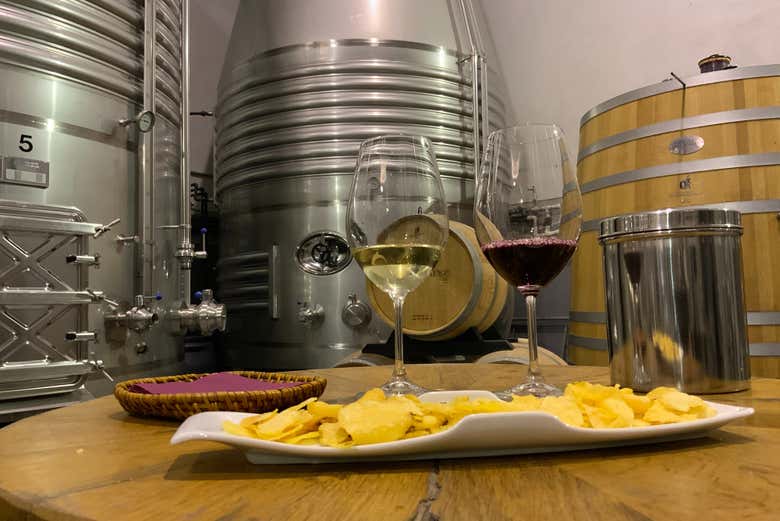 Apéritif pendant la dégustation