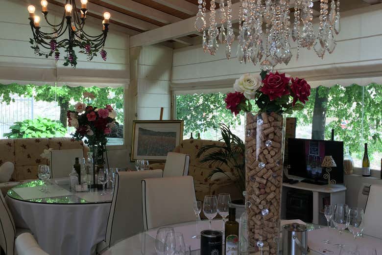 Sala degustazioni della cantina