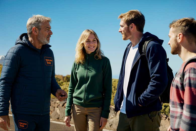 Atendiendo a las explicaciones del guía