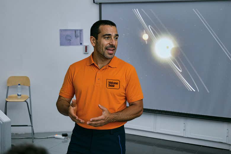 Durante el taller de astrofísica