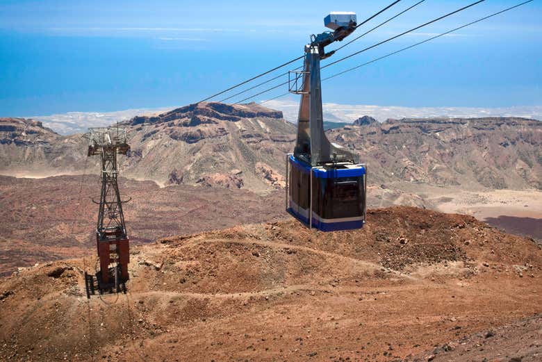 Recorrido del teleférico del Teide