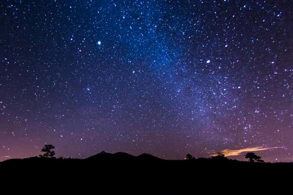 Observation des étoiles depuis le Teide