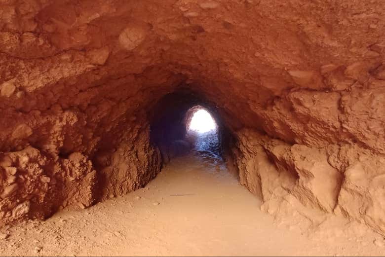 Step inside the Roman tunnels carved into the mountain