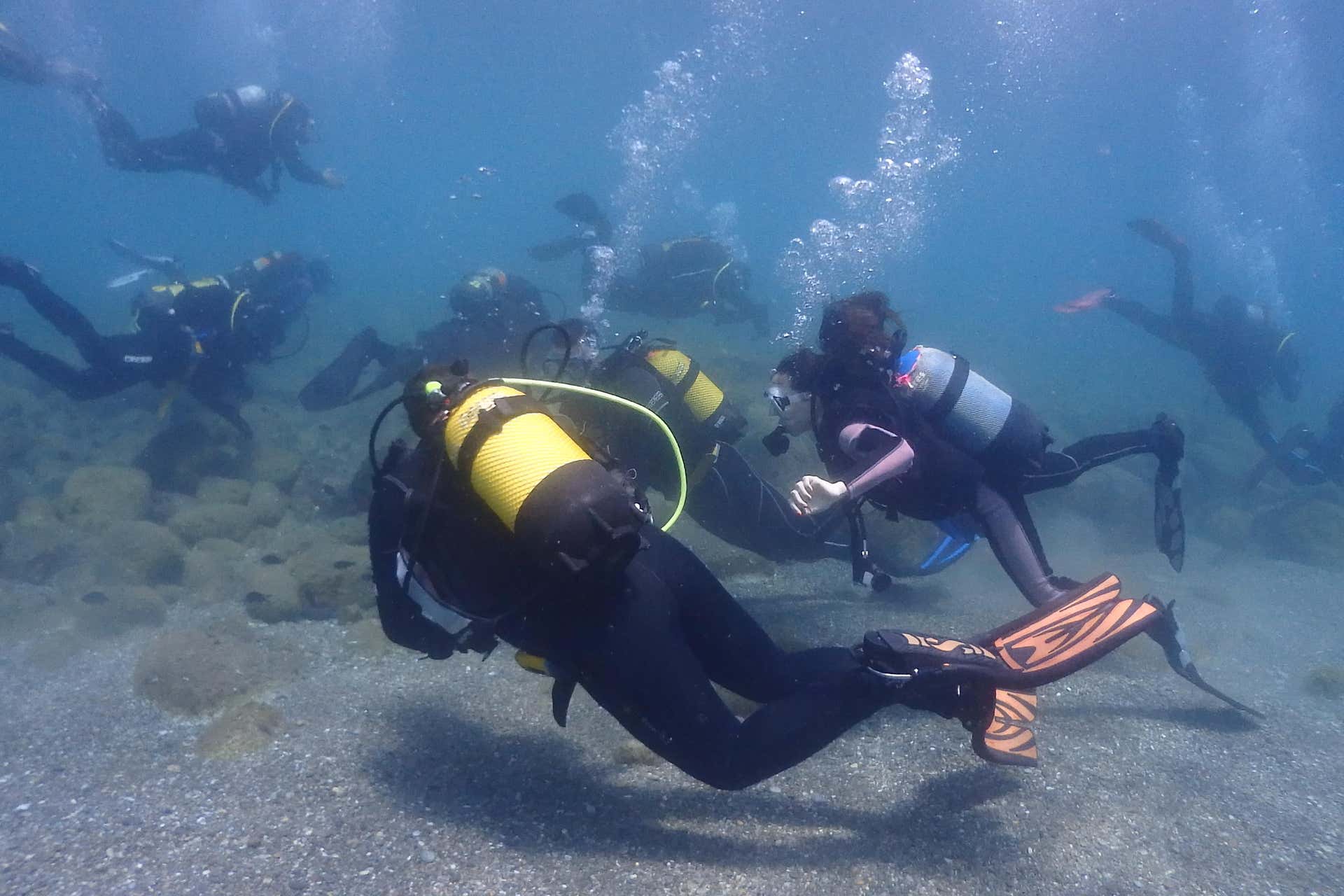 Curso de buceo PADI Open Water en Las Negras